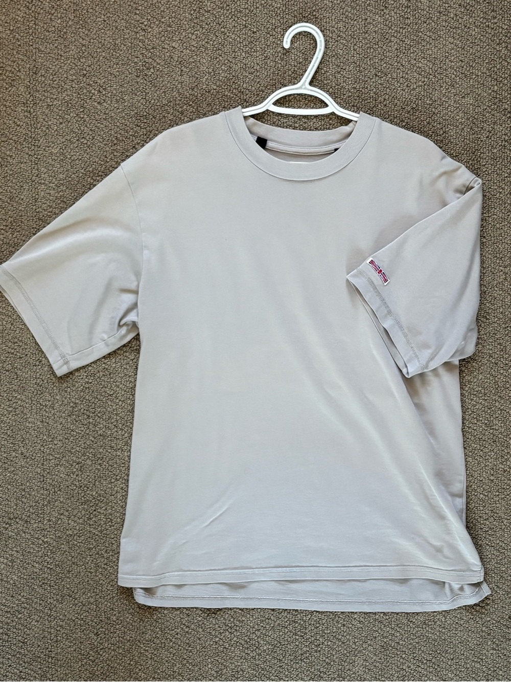 Baggy Men's Crew Neck Tee in Gray